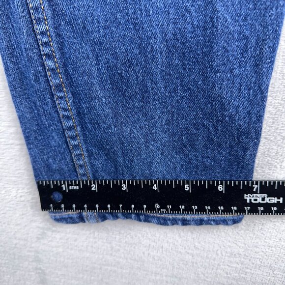 L.A. Blues Tapered Leg Jeans Classic 100% Cotton Women's Blue Size 12 Long - Picture 9 of 10